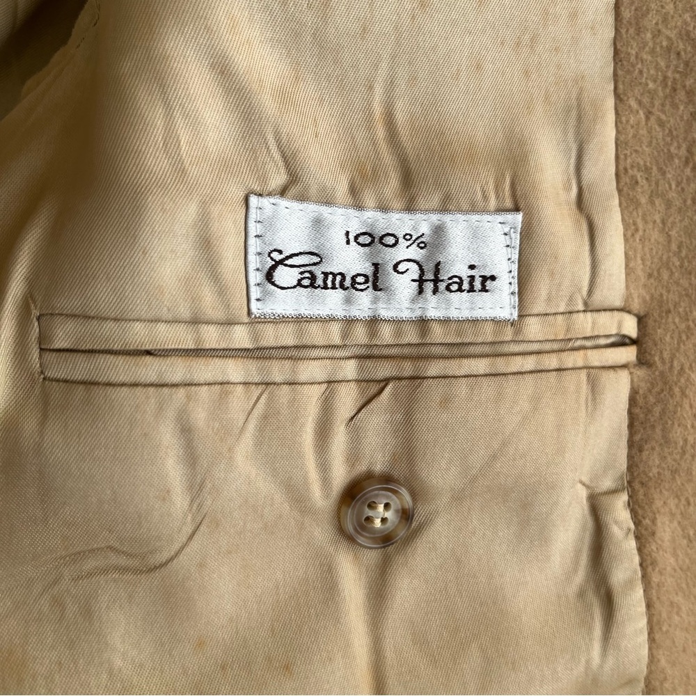 VINTAGE Orbach’s 100% Camel
Hair Union Made Blazer Sport Coat Tan/Camel SZ 42 - Picture 11 of 14